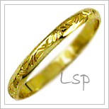 Snubní prsteny LSP 1486 žluté zlato