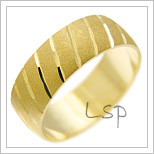 Snubní prsteny LSP 1491 žluté zlato
