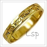 Snubní prsteny LSP 1496 žluté zlato