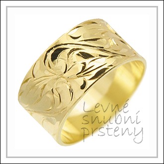 Snubní prsteny LSP 1497 žluté zlato