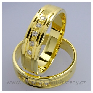 Snubní prsteny LSP 1501 žluté zlato