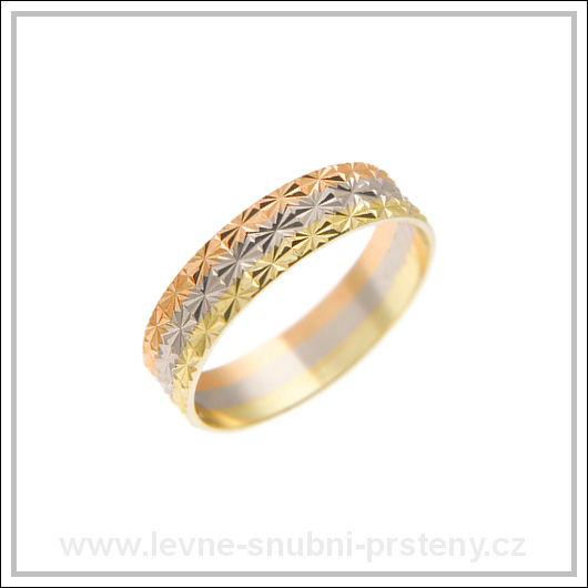 Snubní prsteny LSP 1502 kombinované zlato