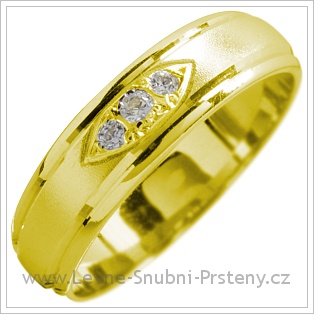 Snubní prsteny LSP 1505 žluté zlato