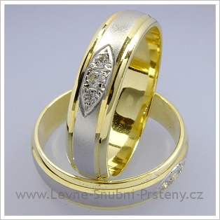 Snubní prsteny LSP 1512 kombinované zlato