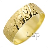 Snubní prsteny LSP 1520 žluté zlato