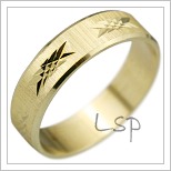 Zlaté snubní prsteny LSP 1544