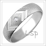 Snubní prsteny LSP 1556b bílé zlato