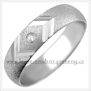 Snubní prsteny LSP 1556b bílé zlato