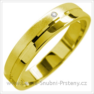Snubní prsteny LSP 1572 žluté zlato