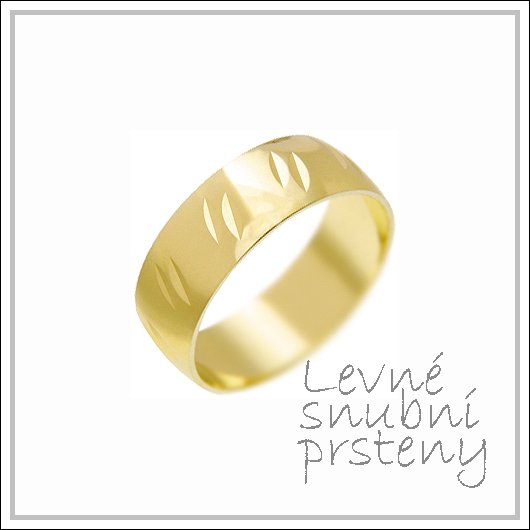 Snubní prsteny LSP 1575 žluté zlato