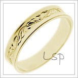 Snubní prsteny LSP 1590 žluté zlato
