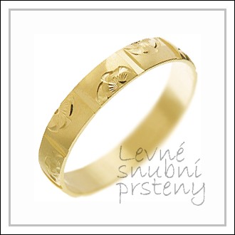 Snubní prsteny LSP 1603 žluté zlato