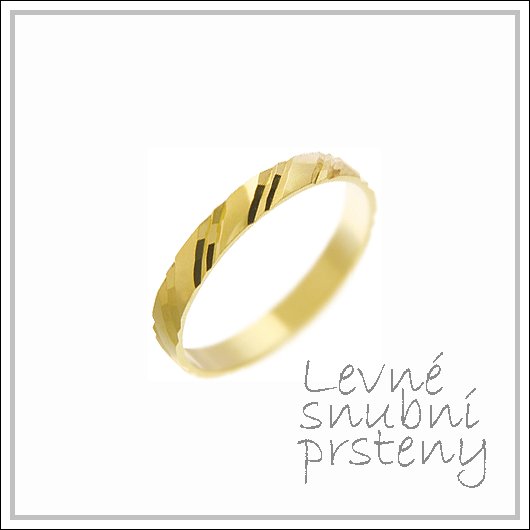 Snubní prsteny LSP 1604 žluté zlato