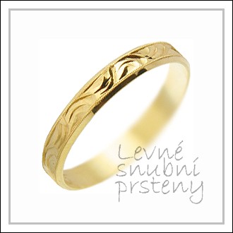Snubní prsteny LSP 1626 žluté zlato