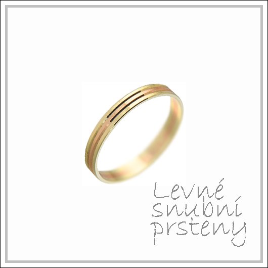 Snubní prsteny LSP 1634 kombinované zlato