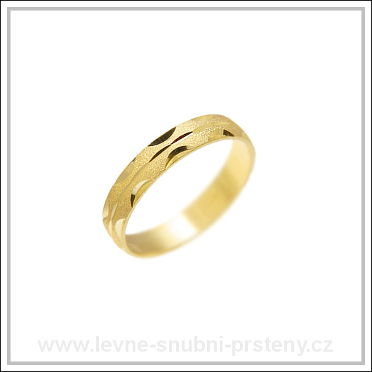Snubní prsteny LSP 1637 žluté zlato
