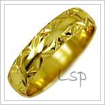 Snubní prsteny LSP 1642 žluté zlato