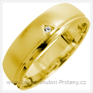 Snubní prsteny LSP 1643 žluté zlato