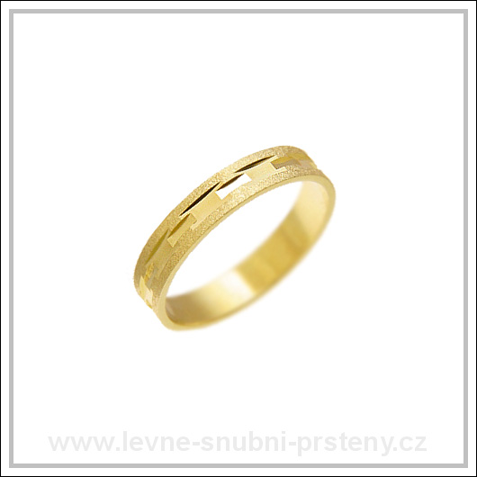 Snubní prsteny LSP 1644 žluté zlato