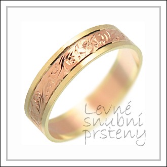 Snubní prsteny LSP 1649 kombinované zlato