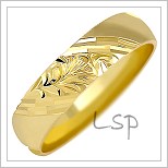 Snubní prsteny LSP 1654 žluté zlato