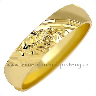 Snubní prsteny LSP 1654 žluté zlato
