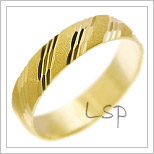 Snubní prsteny LSP 1665 žluté zlato
