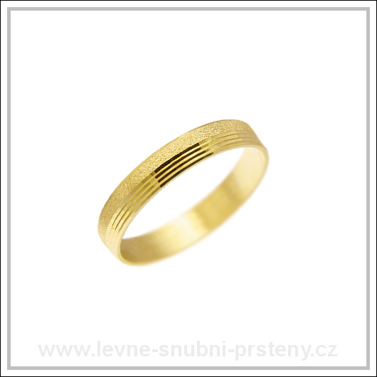 Snubní prsteny LSP 1666 žluté zlato