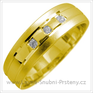 Snubní prsteny LSP 1681 žluté zlato