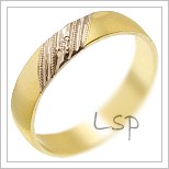 Snubní prsteny LSP 1691 žluté zlato