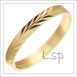 Snubní prsteny LSP 1694 kombinované zlato