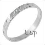 Snubní prsteny LSP 1716 - bílé zlato