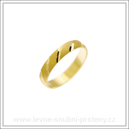 Snubní prsteny LSP 1721 žluté zlato