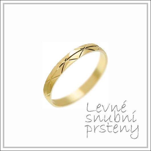 Snubní prsteny LSP 1732 žluté zlato