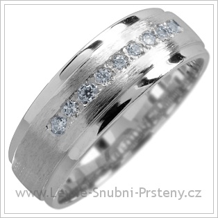Snubní prsteny LSP 1737 bílé zlato
