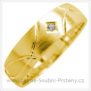 Snubní prsteny LSP 1749 žluté zlato