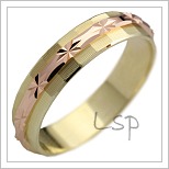 Zlaté snubní prsteny LSP 1752