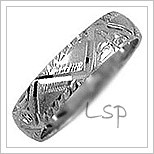 Snubní prsteny LSP 1754b bílé zlato