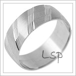 Snubní prsteny LSP 1755 - bílé zlato