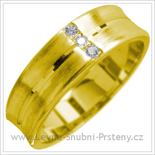 Snubní prsteny LSP 1757 žluté zlato