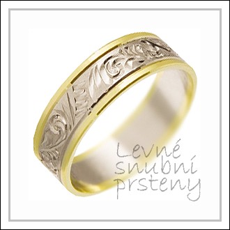Snubní prsteny LSP 1767 kombinované zlato