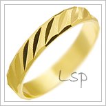 Snubní prsteny LSP 1772 žluté zlato