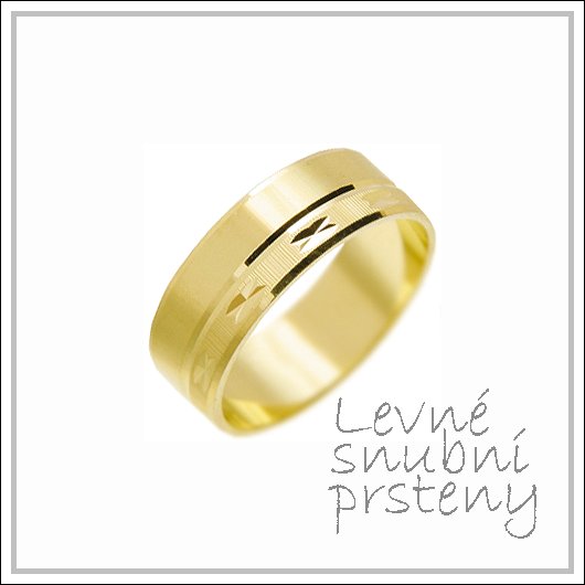 Snubní prsteny LSP 1785 žluté zlato