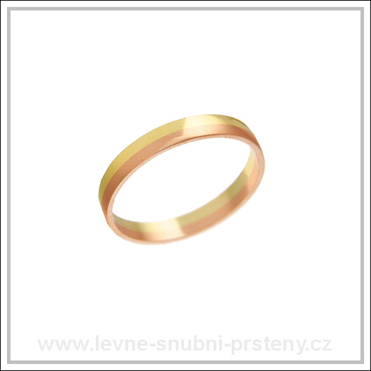Snubní prsteny LSP 1793 kombinované zlato