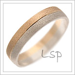 Snubní prsteny LSP 1800 kombinované zlato