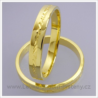 Snubní prsteny LSP 1802 žluté zlato