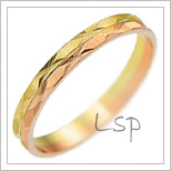 Snubní prsteny LSP 1833 kombinované zlato