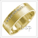Snubní prsteny LSP 1841 žluté zlato