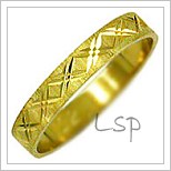 Snubní prsteny LSP 1844 žluté zlato