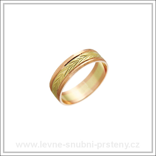 Snubní prsteny LSP 1851 kombinované zlato